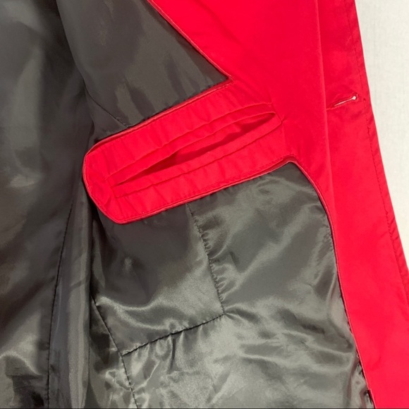 Zara Woman Cranberry Double Breasted Trench Coat - Picture 9 of 14